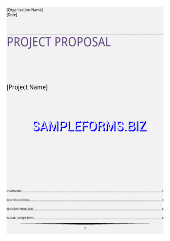 Project Proposal Template 1 docx pdf free